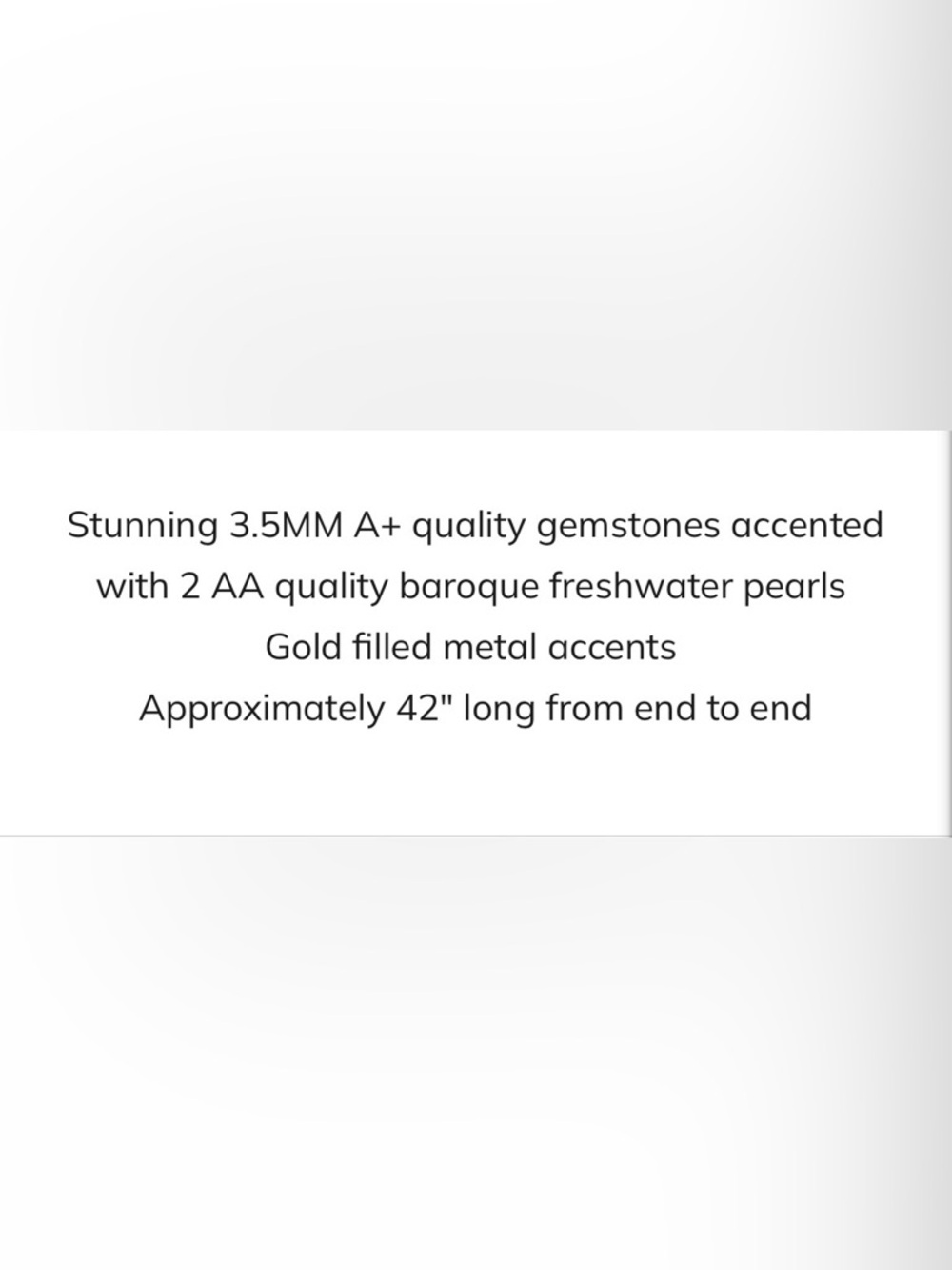 JOIE DIGIOVANNI LAPIS CLASSIC GEMSTONE LARIAT NECKLACE - Picture 6 of 6